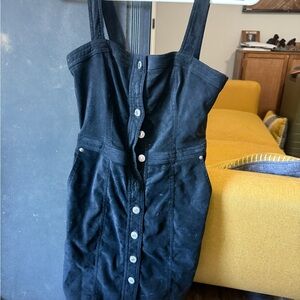 Abercrombie & Fitch Black Button-Down Dress